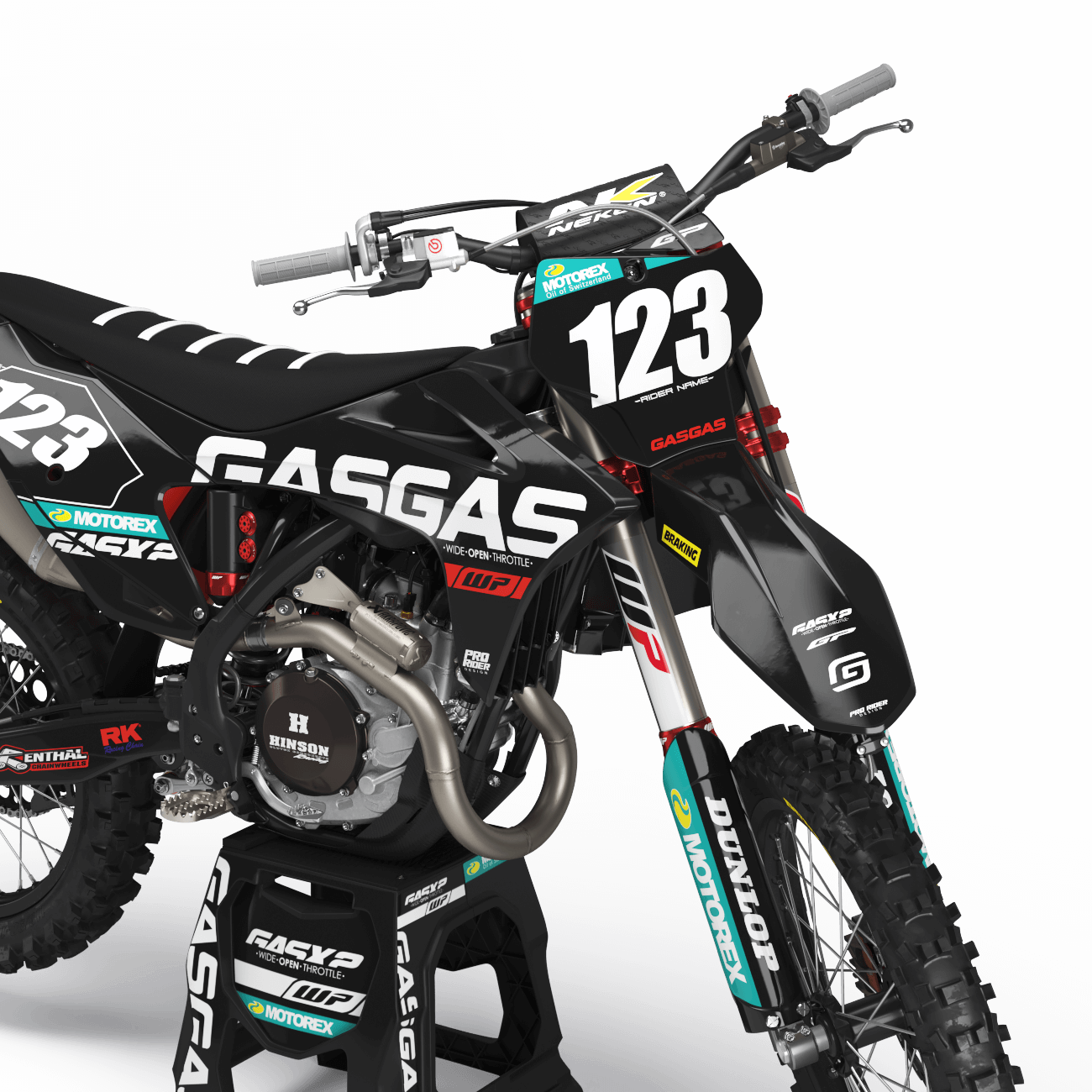 Graphics Kit GASGAS MENTOR BLACK.1