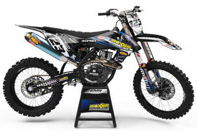 Graphics Kit BOXER BLACK : Add value to your Motocross and Quad