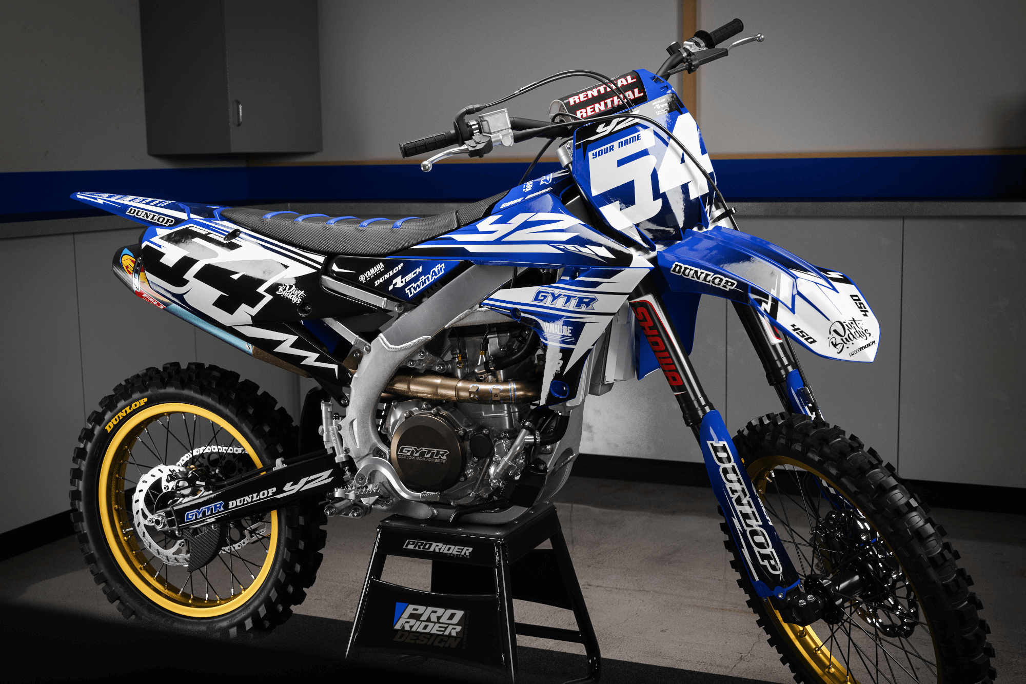 Yamaha graphics KIT YZ DUNLOP