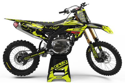 Yamaha graphics KIT YZ DUNLOP FLUO