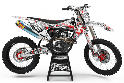 Graphics Kits DC B&W RED : Ultra shock-resistant graphics