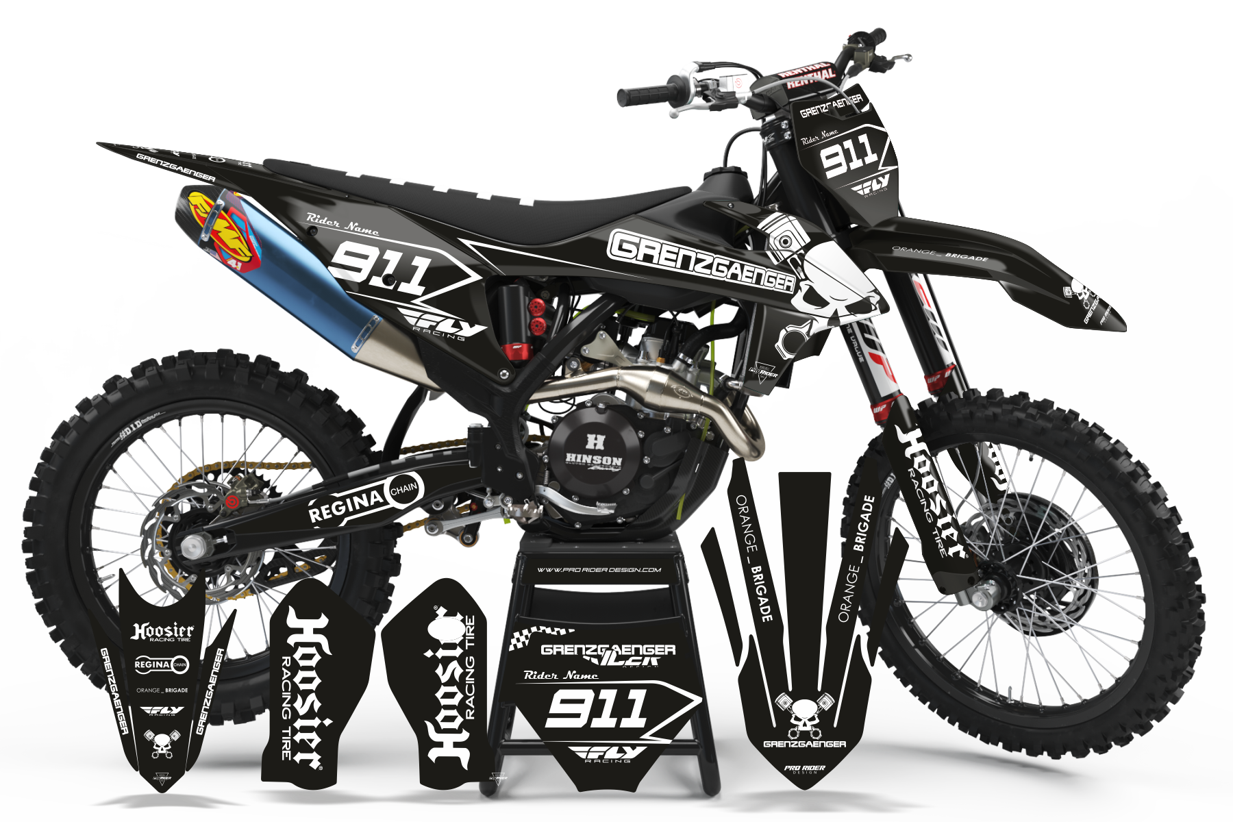 Custom Graphics GRENZGAENGER BLACK
