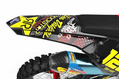 Graphics Kit ROCKSTAR ENERGY RED : Give a new youth to your bike
