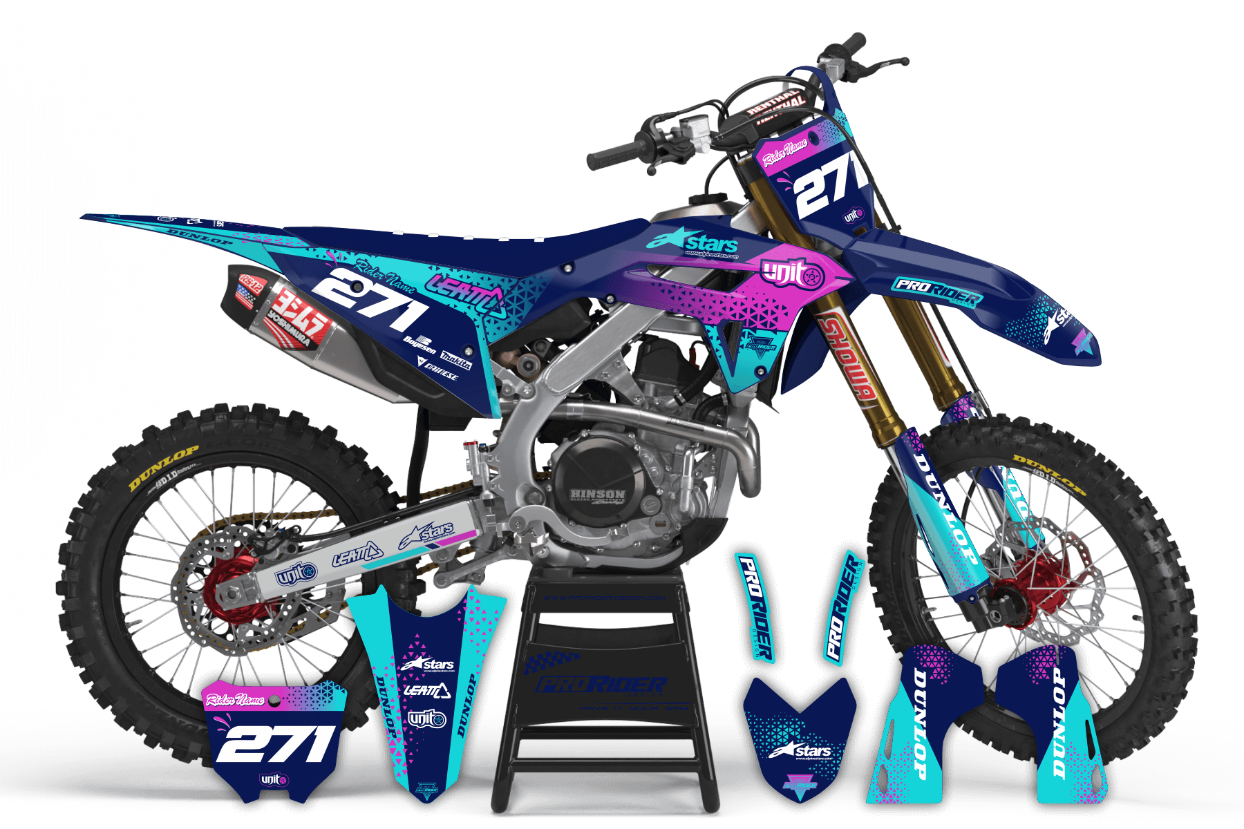 Custom Graphics UNIT NAVY