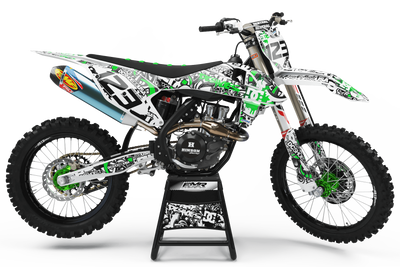 Graphics Kits DC B&W GREEN : Ultra shock-resistant