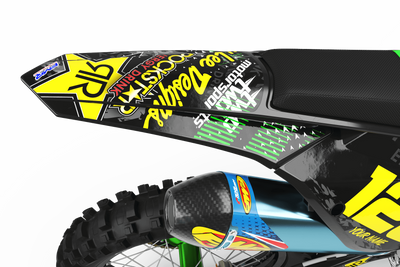Graphics Kit ROCKSTAR ENERGY GREEN : Give a new youth to your bike
