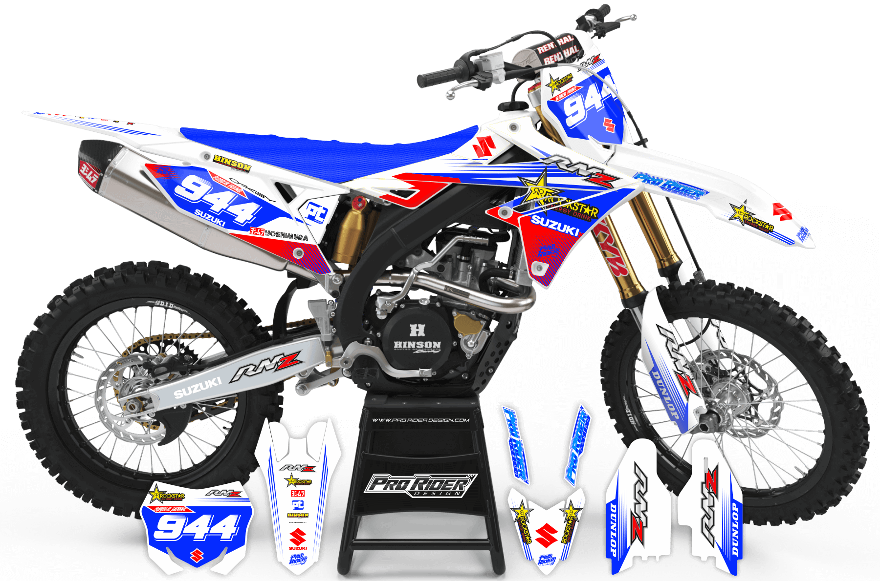 SUZUKI Graphics kit riderlife rm2