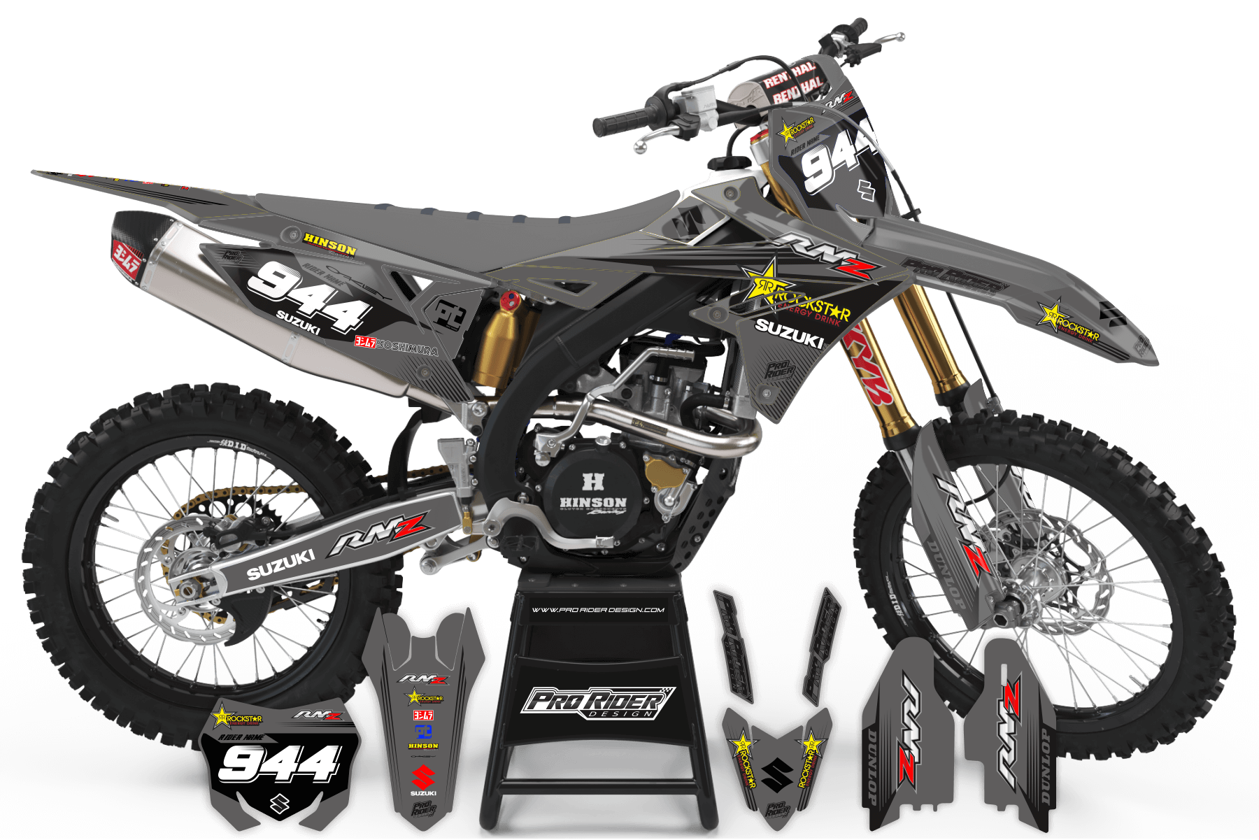SUZUKI Graphics kit riderlife rm7