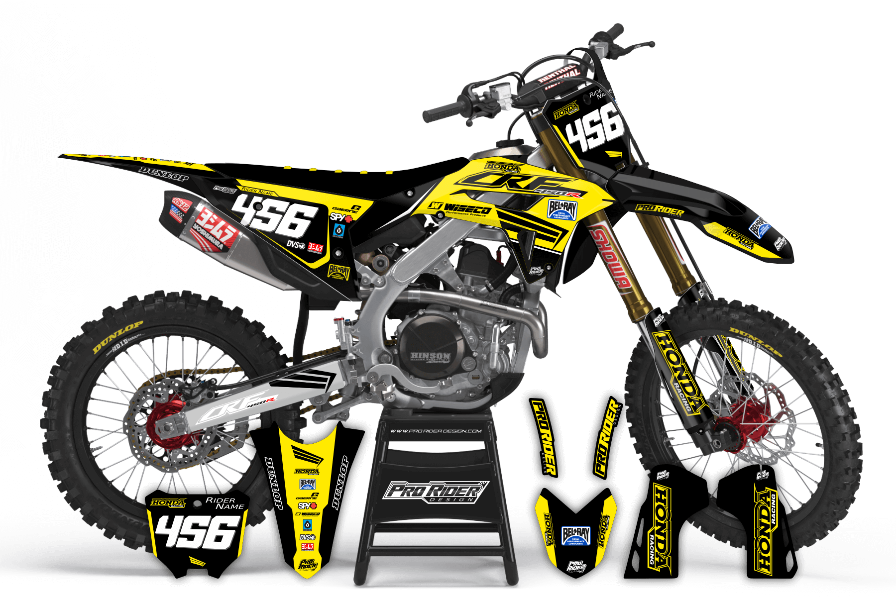 Graphics Kit HONDA PRORIDER SWAGG YELL