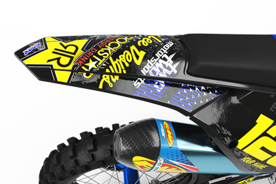 Graphics Kit ROCKSTAR ENERGY BLUE : Give a new youth to your bike