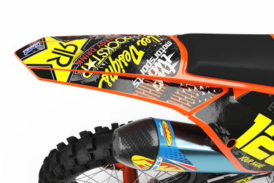 Graphics Kit ROCKSTAR ENERGY ORANGE : Give a new youth to your bike
