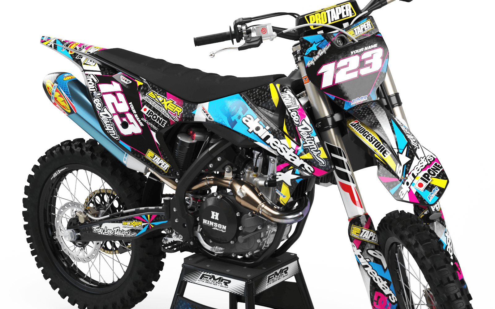 Graphics Kit ALPINESTARS MULTI : Design designed for your Motocross