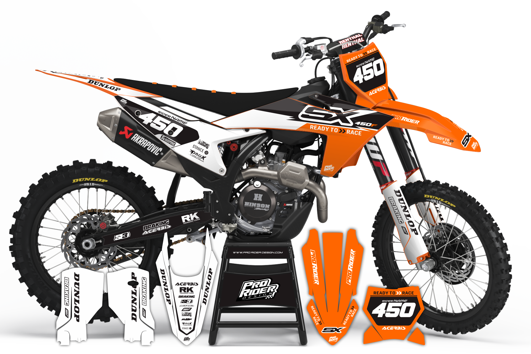 Custom Graphics KTM RIVAL ORANGE