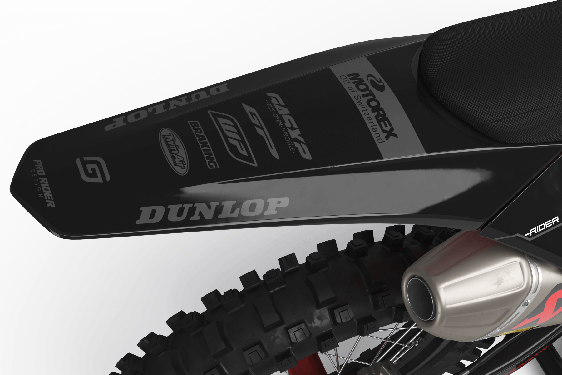 Graphics Kit GASGAS MENTOR GREY OMBER