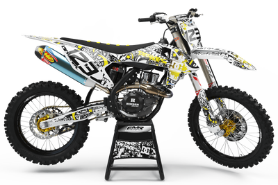 Graphics Kits DC B&W YELLOW : Ultra shock-resistant