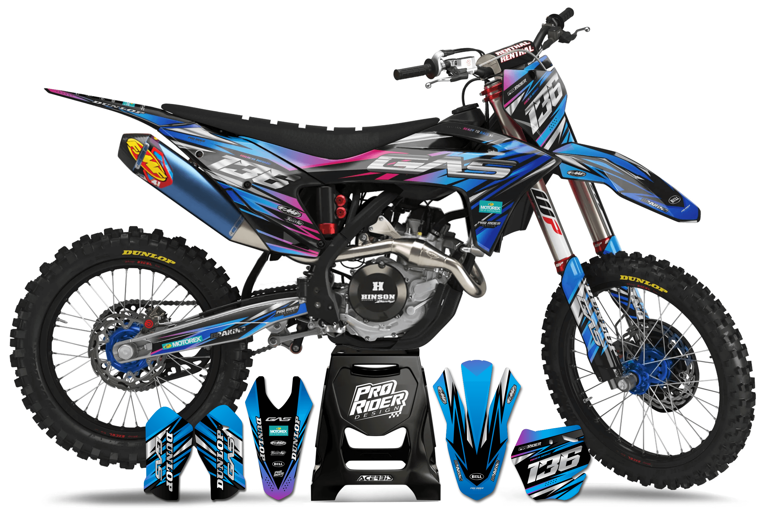 Graphics Kit GASGAS DAMIX