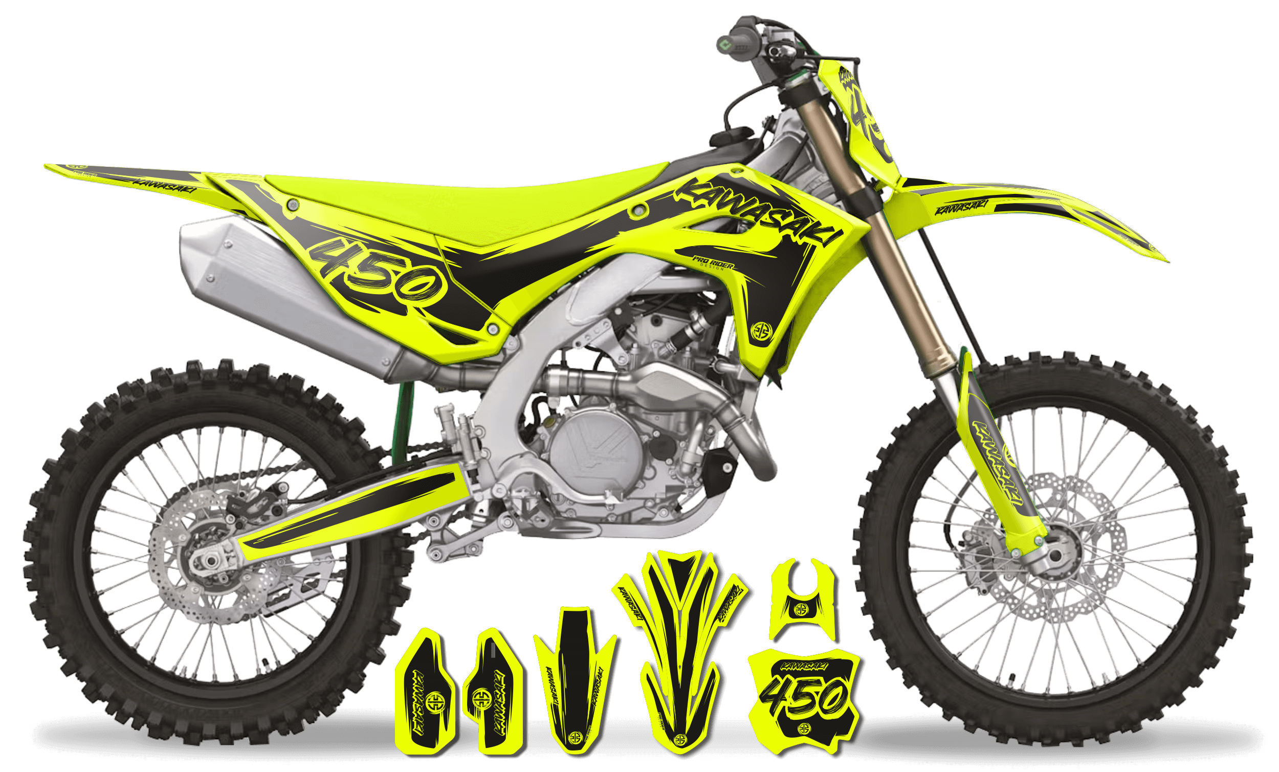 KAWA graphics KIT ARTEX YELLOW