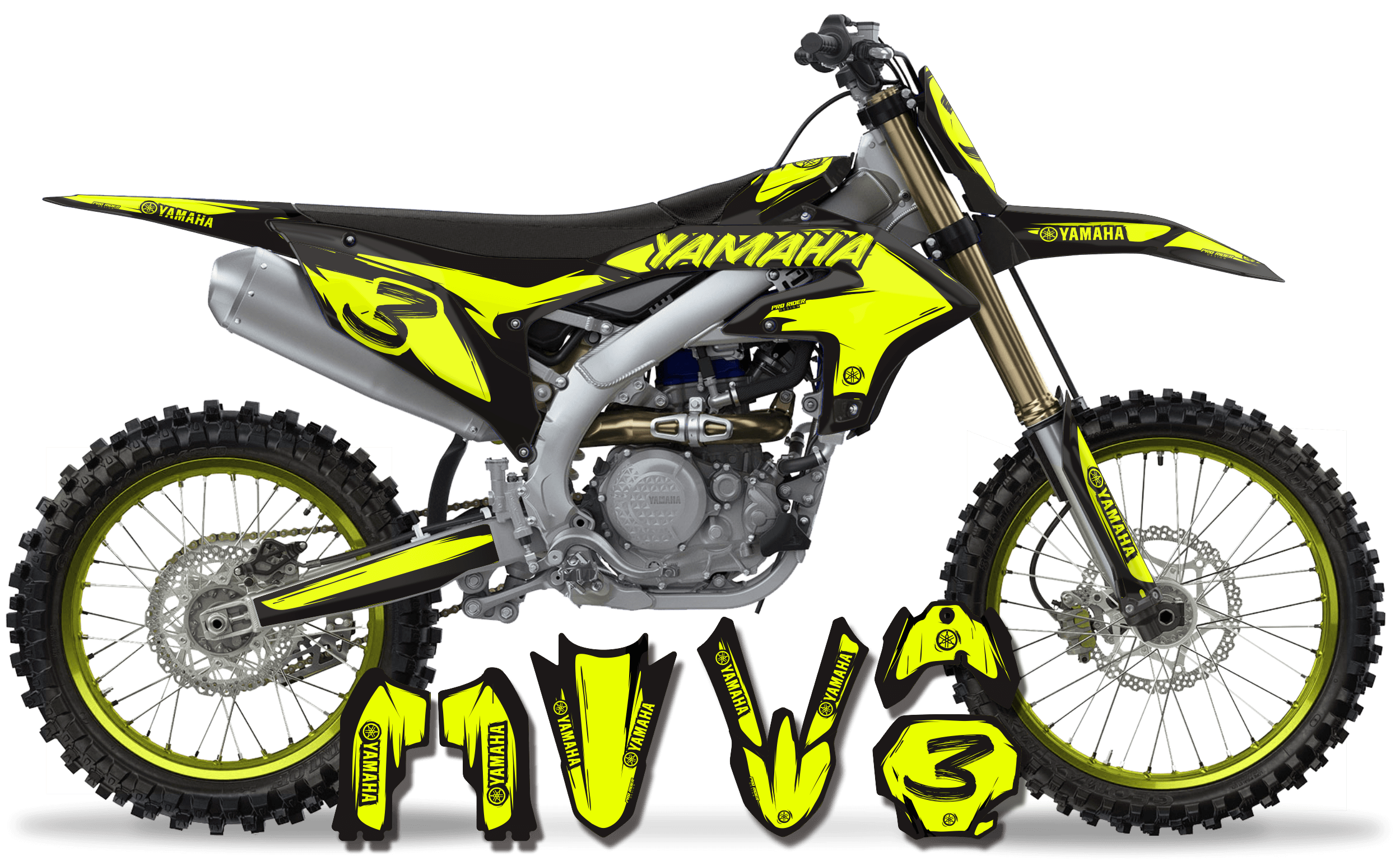 Yamaha NEON graphics KIT COSMO DARKYEL