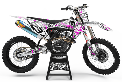 Graphics Kits DC B&W PINK : Ultra shock-resistant graphics