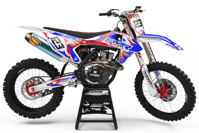 Graphics Kit FMR FACTORY RED : Stunning design for your Motocross