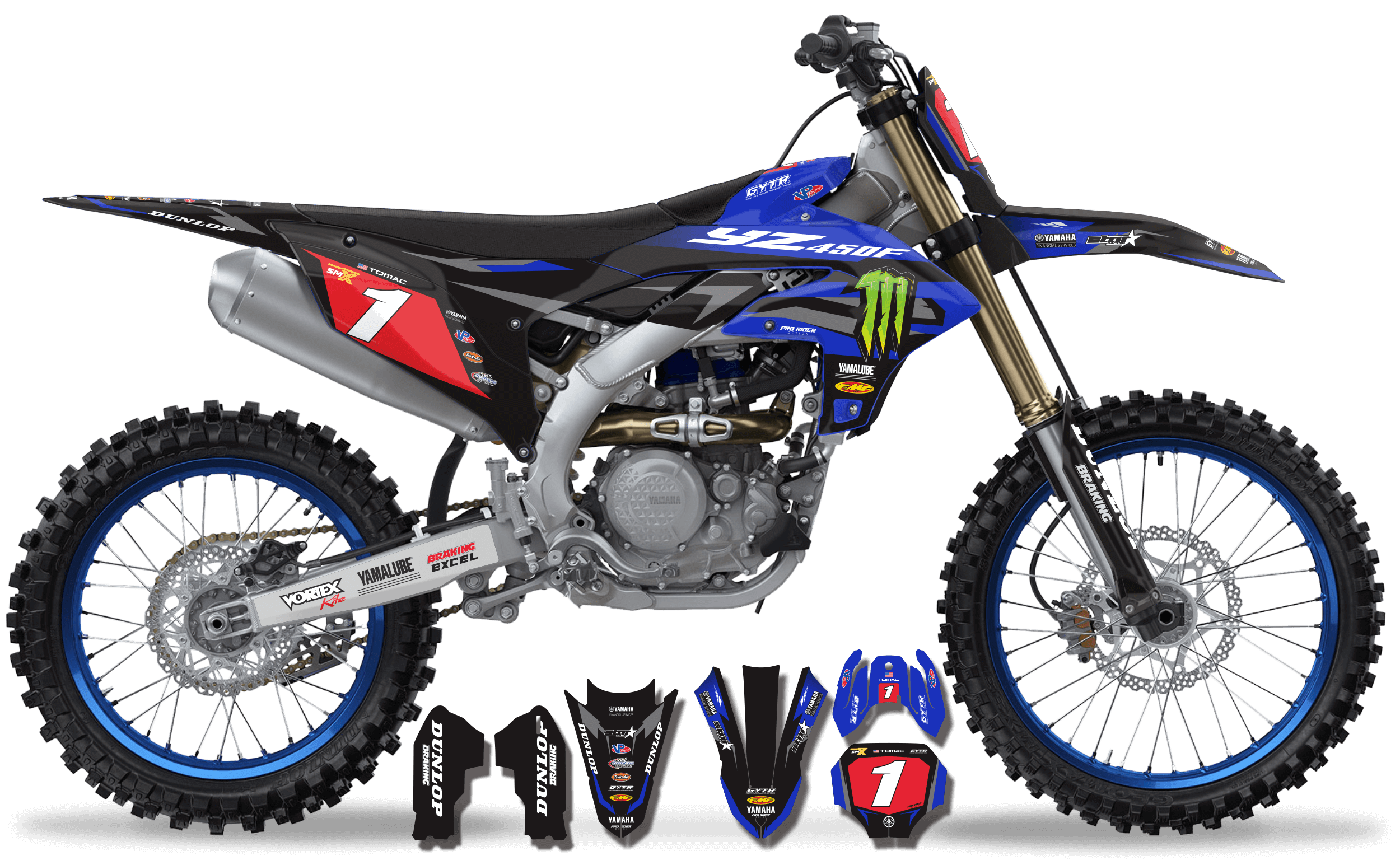 Yamaha graphics Eli Tomac Factory Replica