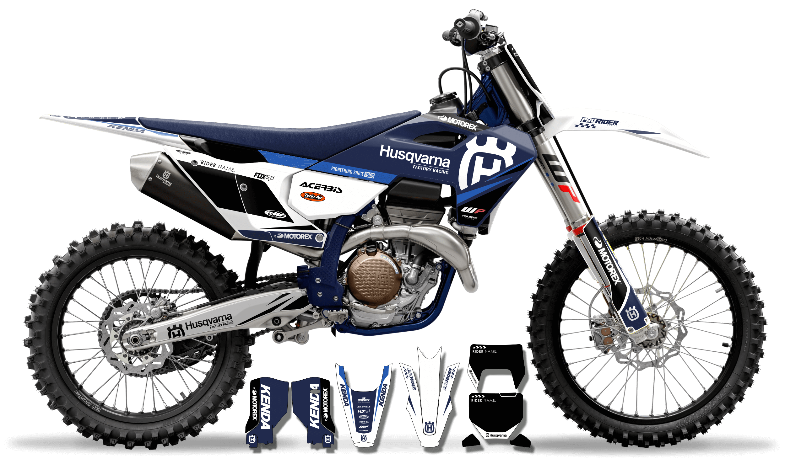 HUSQVARNA Custom Graphics AMPTON INOX