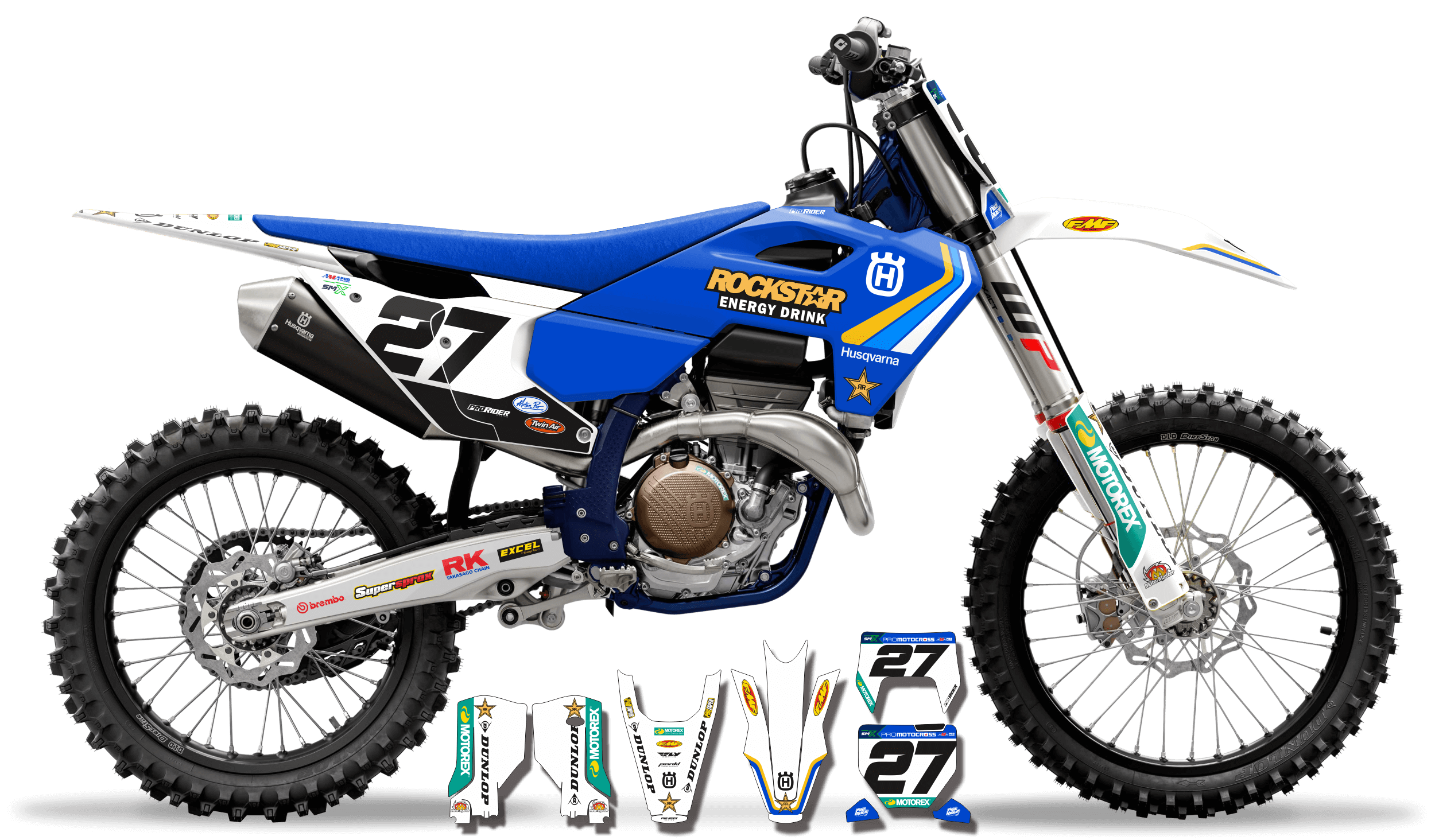 HUSQVARNA Custom Graphics TC-FC-TE-FE...| HERITAGE ROCKSTAR