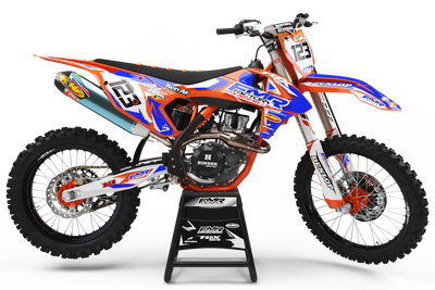 Graphics Kit FMR FACTORY ORANGE : Stunning design for your Motocross