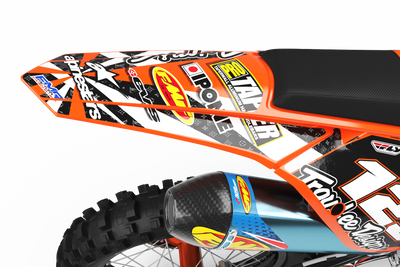 Graphics Kit ALPINESTARS ORANGE : Design designed for your Motocross