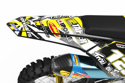 Graphics Kit ALPINESTARS YELLOW : Design designed for your Motocross