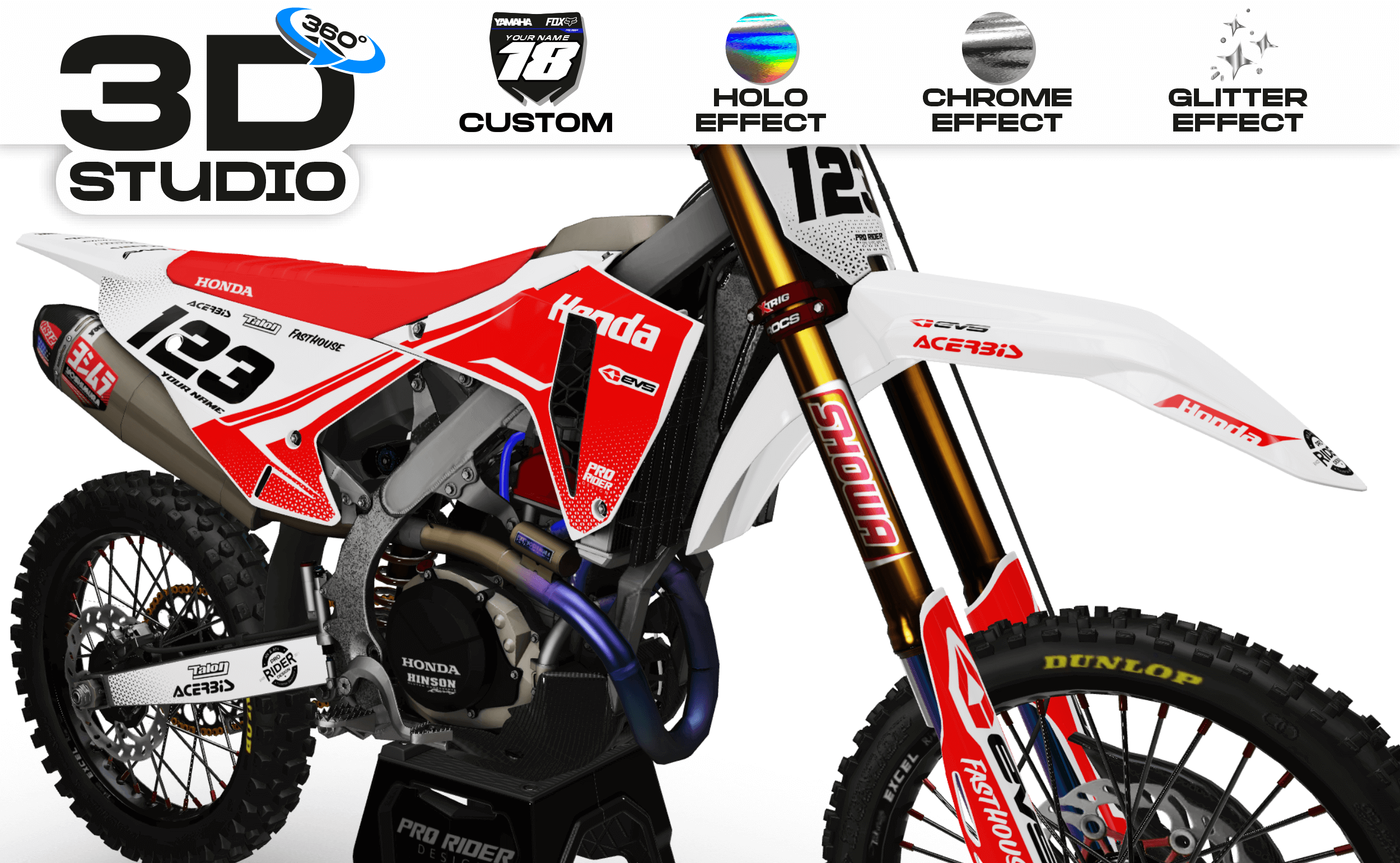 HONDA Graphics Kit EVS ORIGIN - 3D