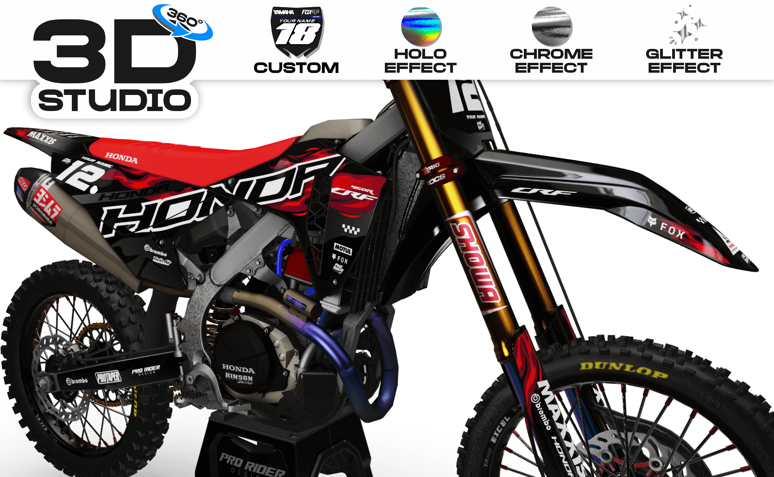 HONDA Graphics Kit DEROGE - 3D