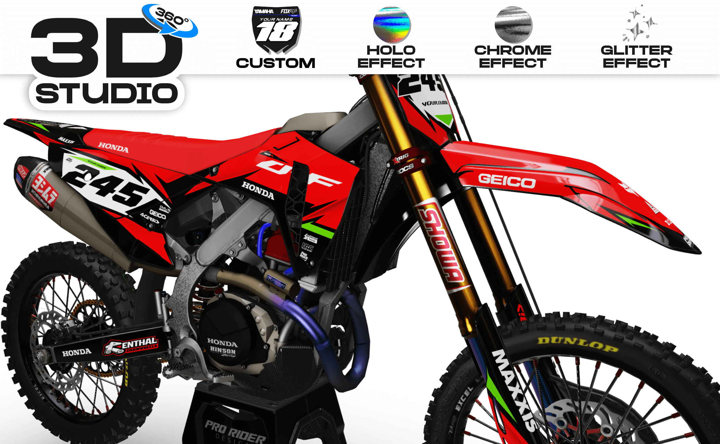 HONDA Graphics Kit MAXXIS FX - 3D