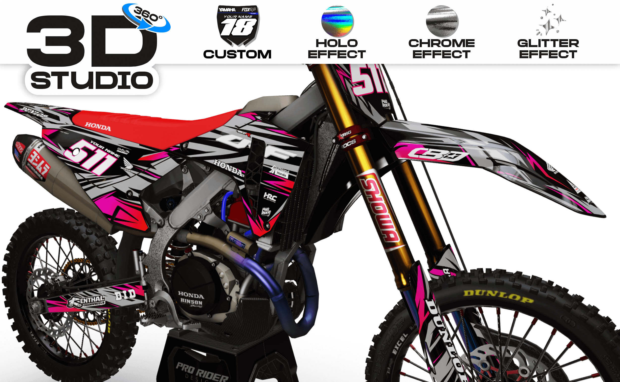 HONDA Graphics Kit GAMOBO DALI - 3D