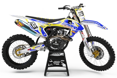 Graphics Kit FMR FACTORY YELLOW : Stunning design for your Motocross