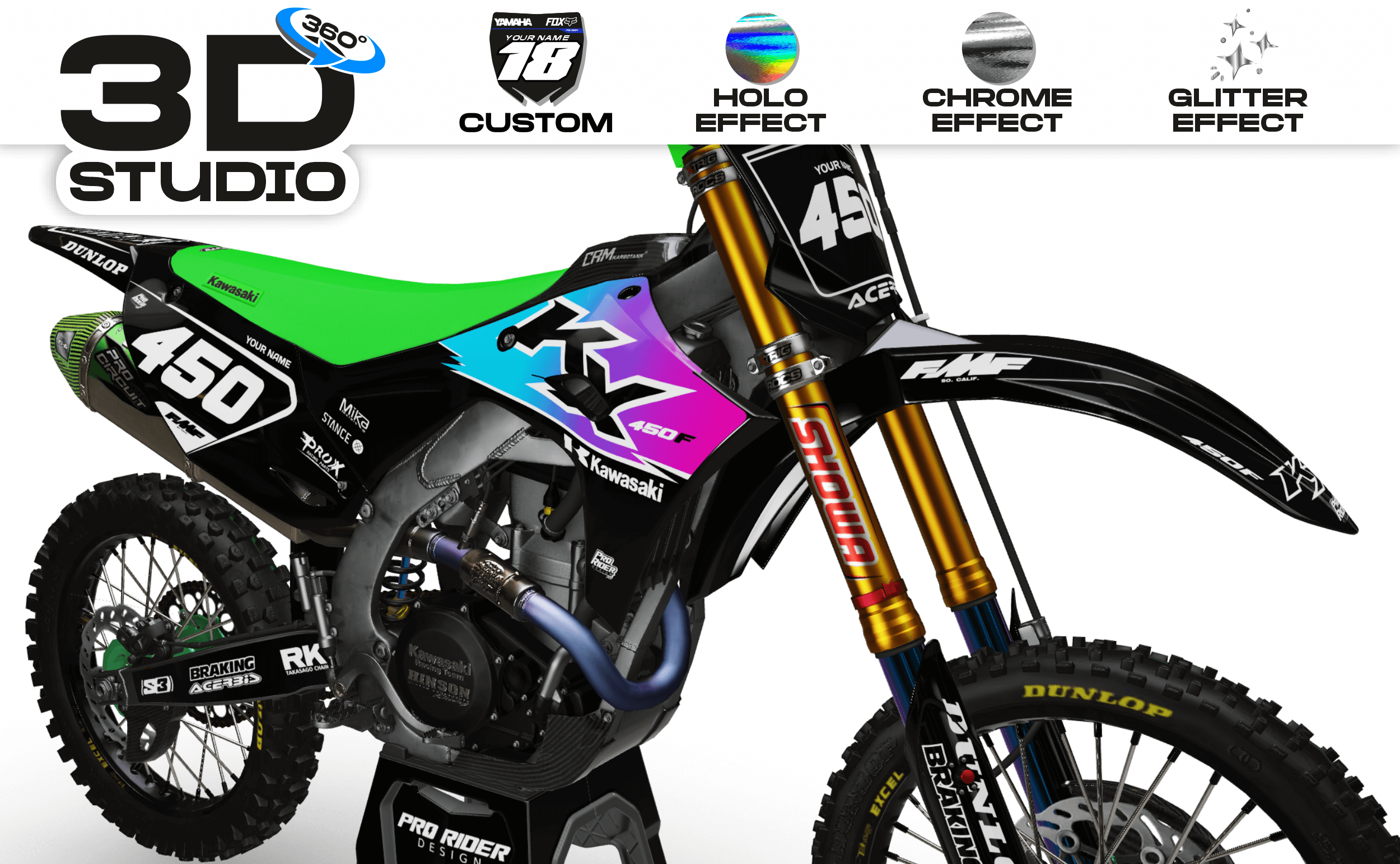 Custom Graphics RIVAL black - 3D