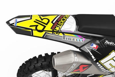 Graphics Kit ROCKSTAR Limited edition PINK BLUE YELLOW : Really cheap