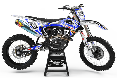 Graphics Kit FMR FACTORY BLUE : Stunning design for your Motocross