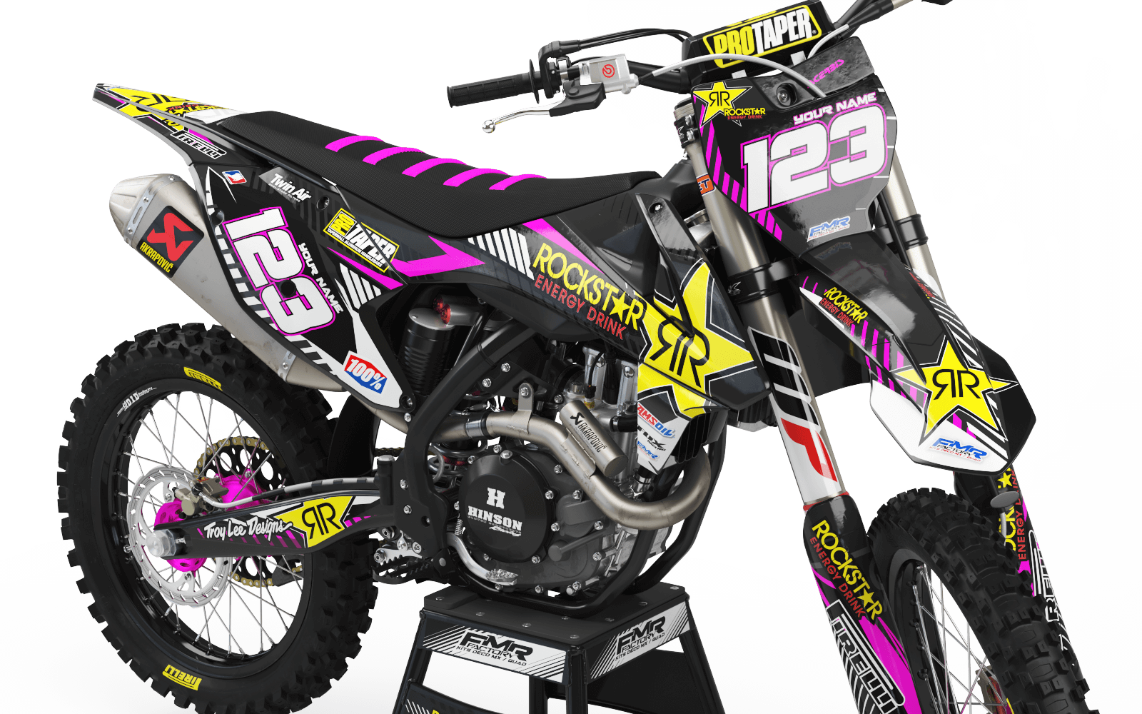 Graphics Kit ROCKSTAR Limited edition PINK : Really cheap
