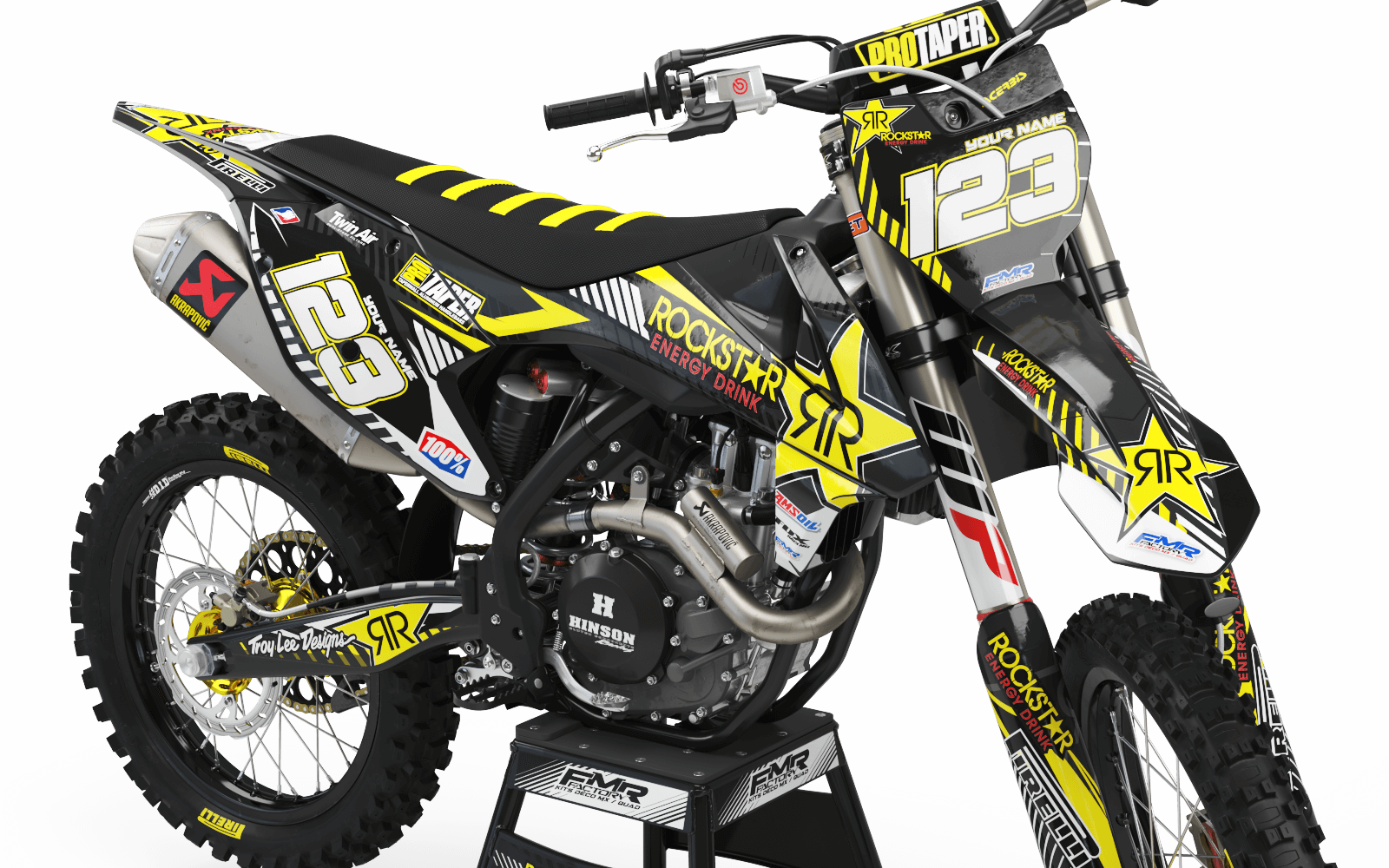 Graphics Kit ROCKSTAR Limited edition YELLOW : Really cheap