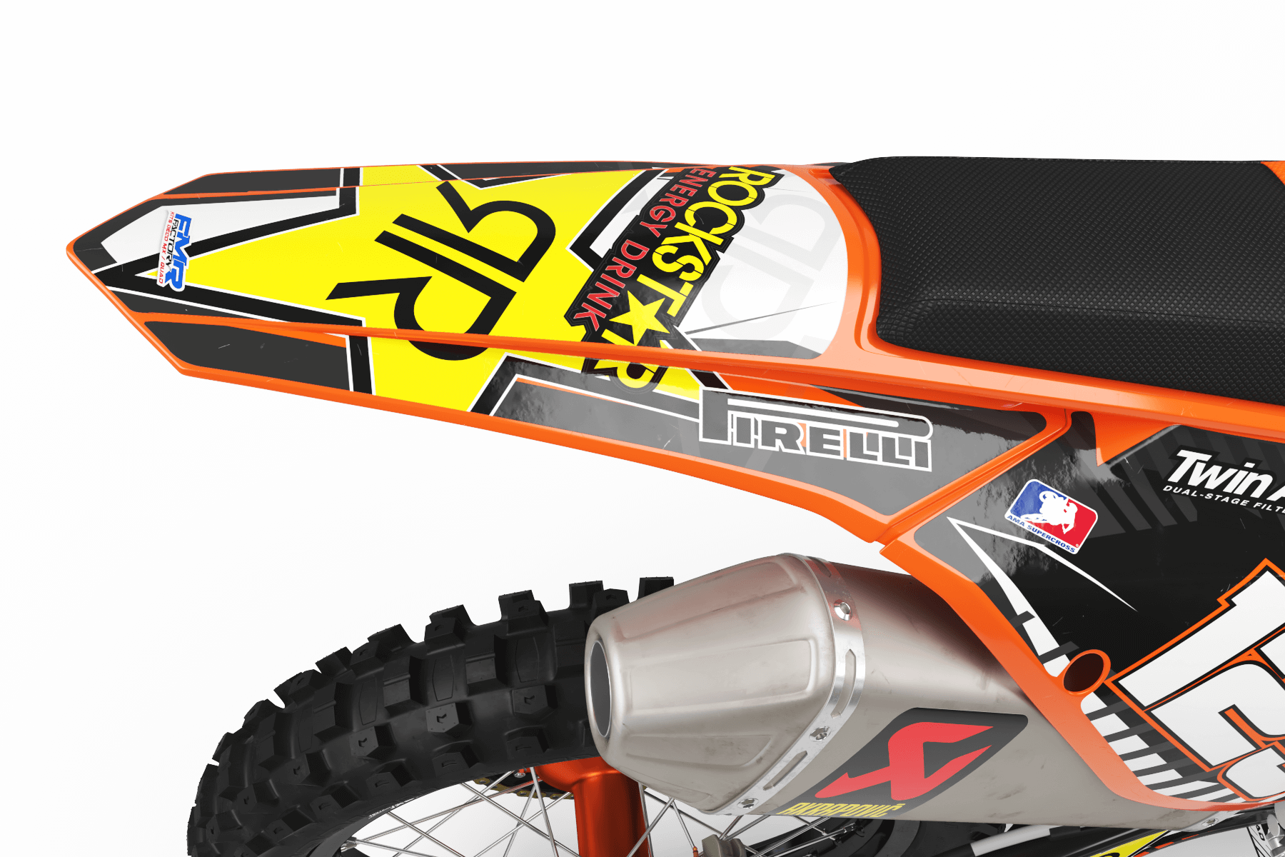 Graphics Kit ROCKSTAR Limited edition ORANGE : Really cheap