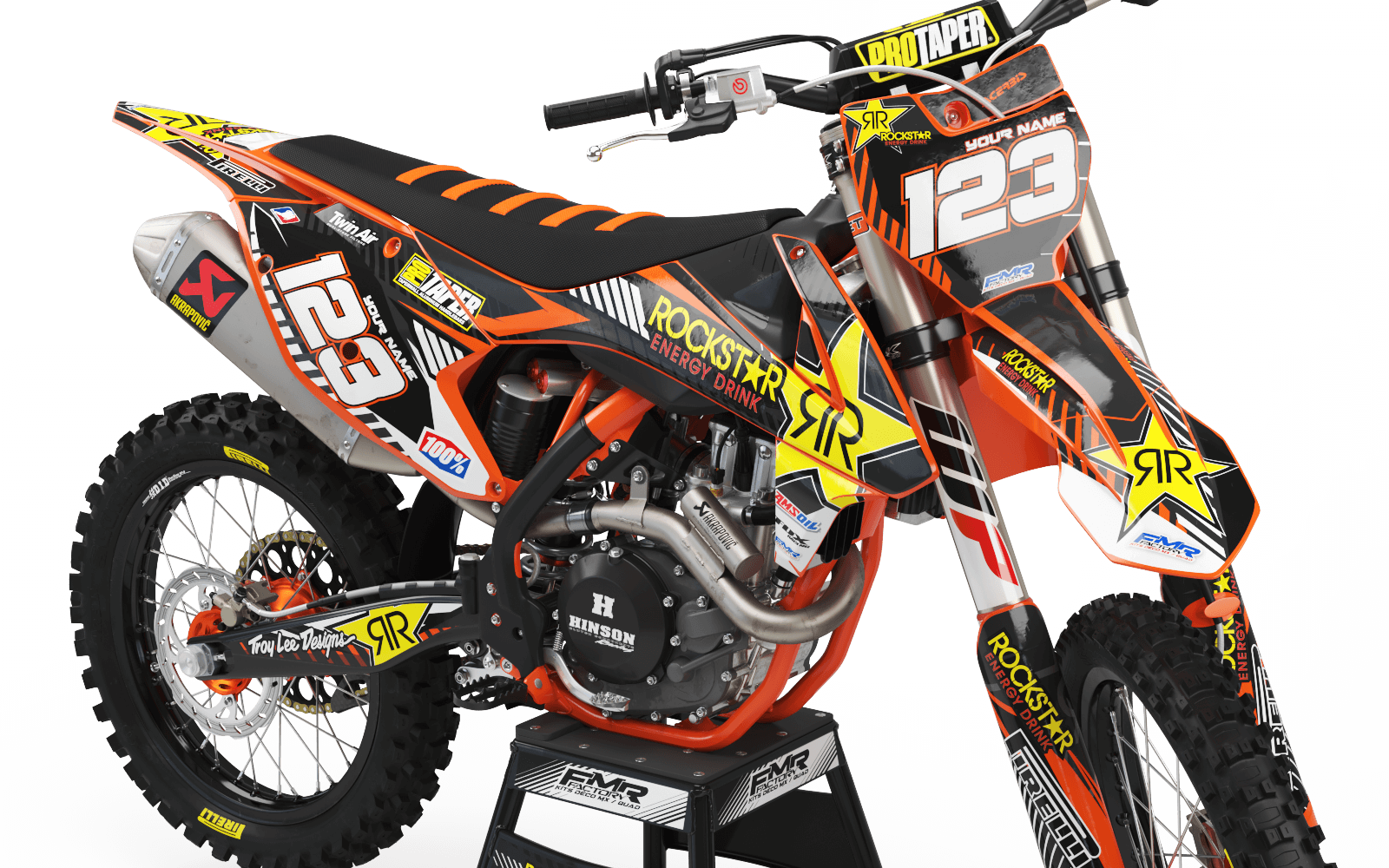 Graphics Kit ROCKSTAR Limited edition ORANGE : Really cheap