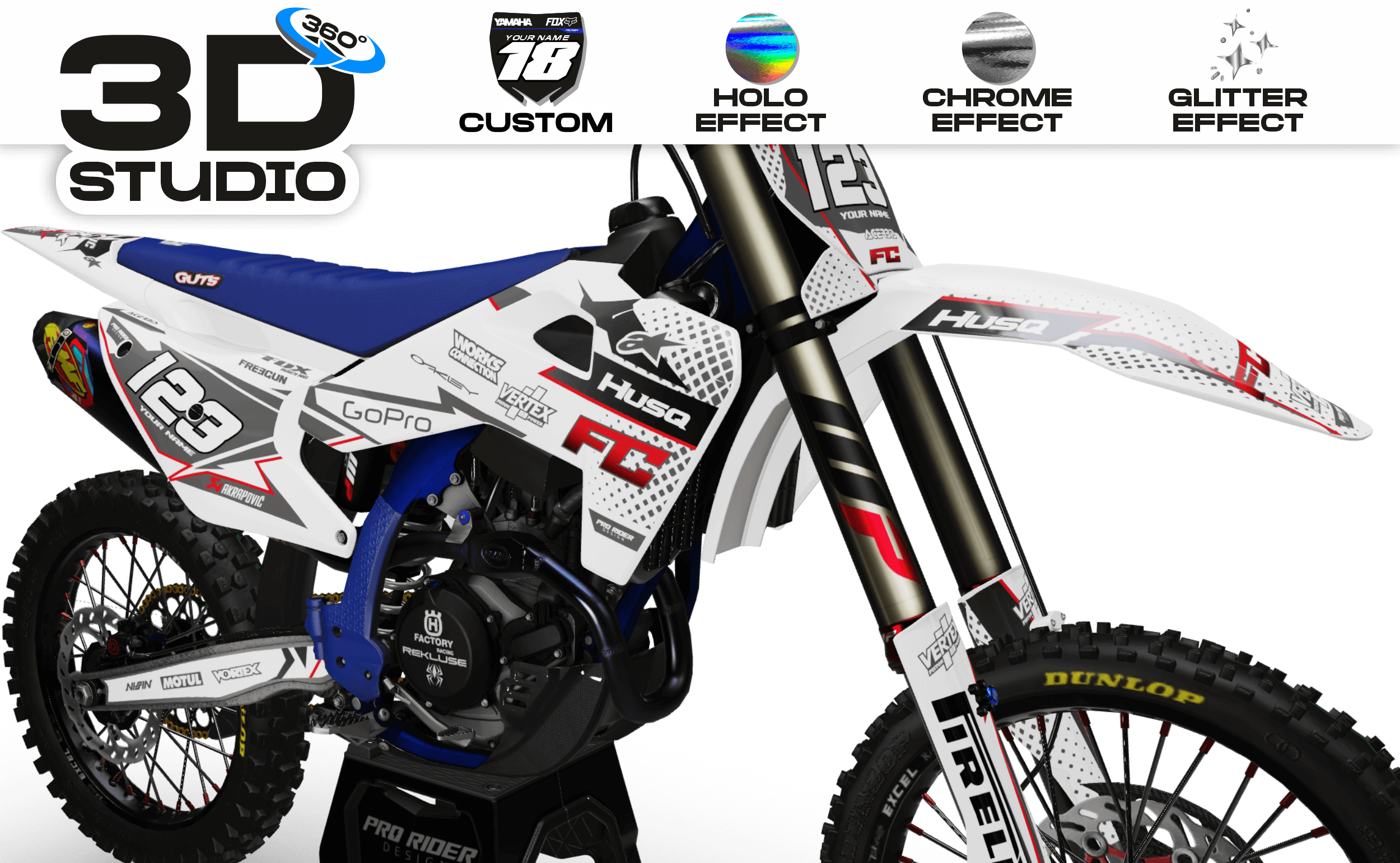 GRAPHICS Kit HUSQVARNA PRO RIDERS 1.3 - 3D