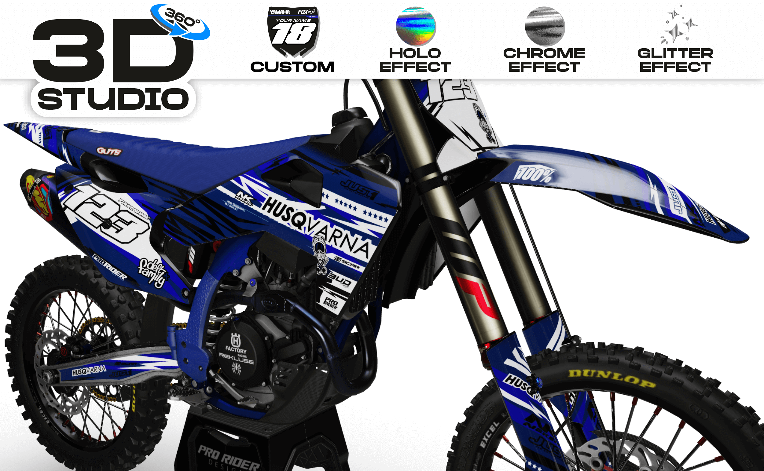 Graphics Kit HUSQVARNA REPLIKA ONE - 3D