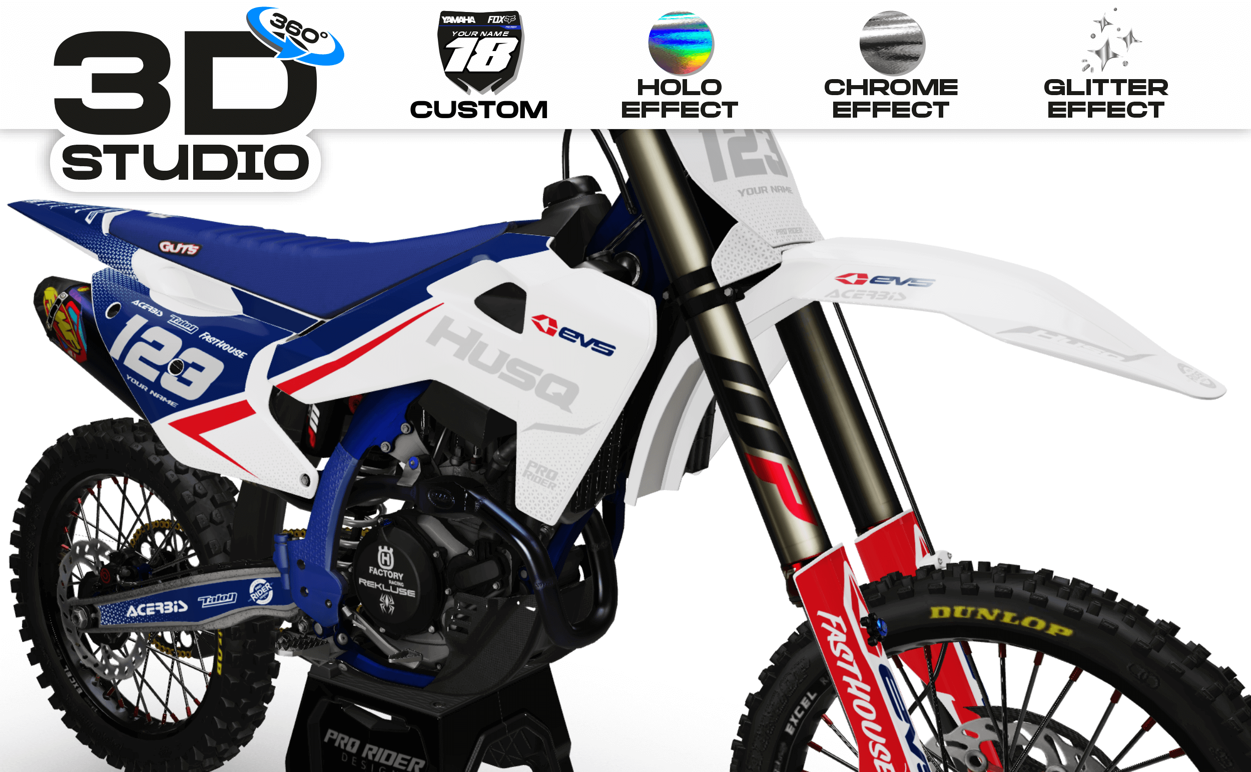 Graphic kit HUSQVARNA PATRIOT - 3D