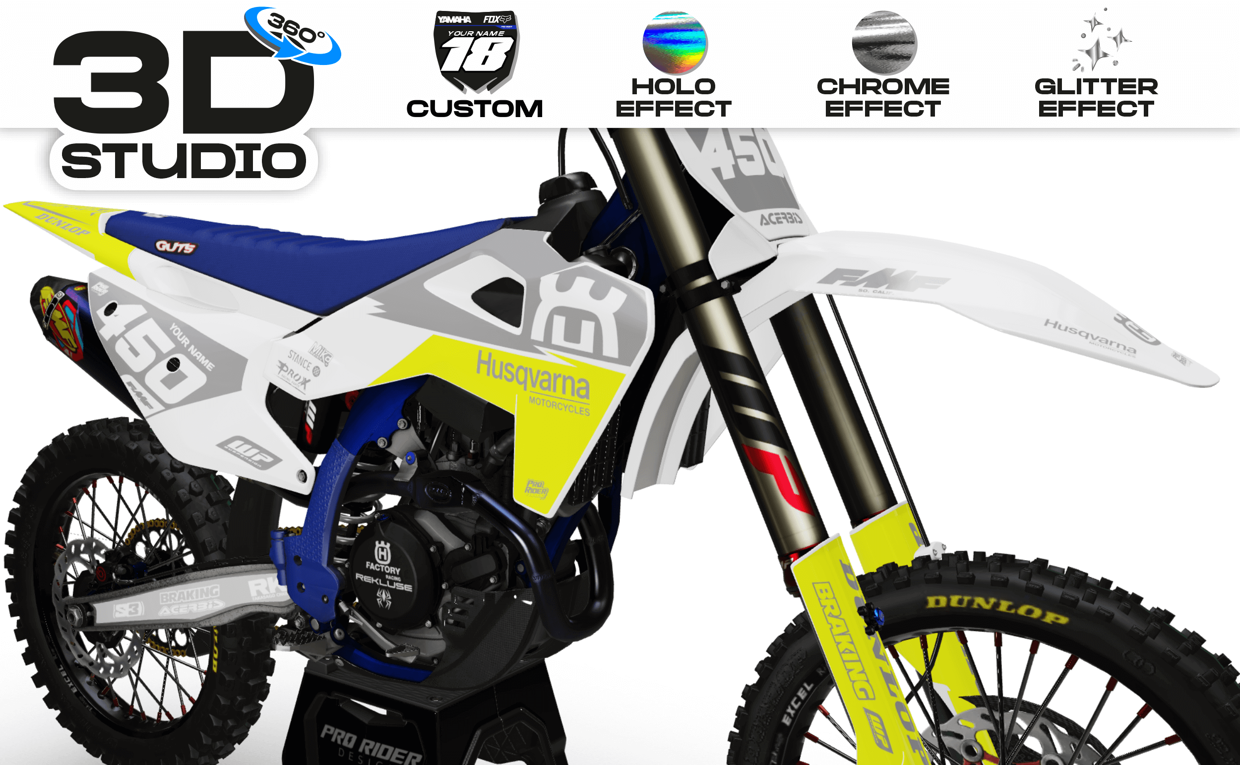 HUSQVARNA Custom Graphics RIVAL LEGEND - 3D