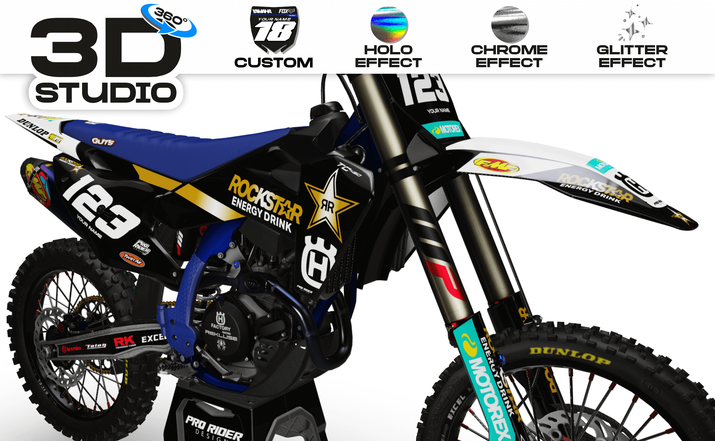 HUSQVARNA Custom Graphics TC-FC-TE-FE... ROCKSTAR 23 - 3D