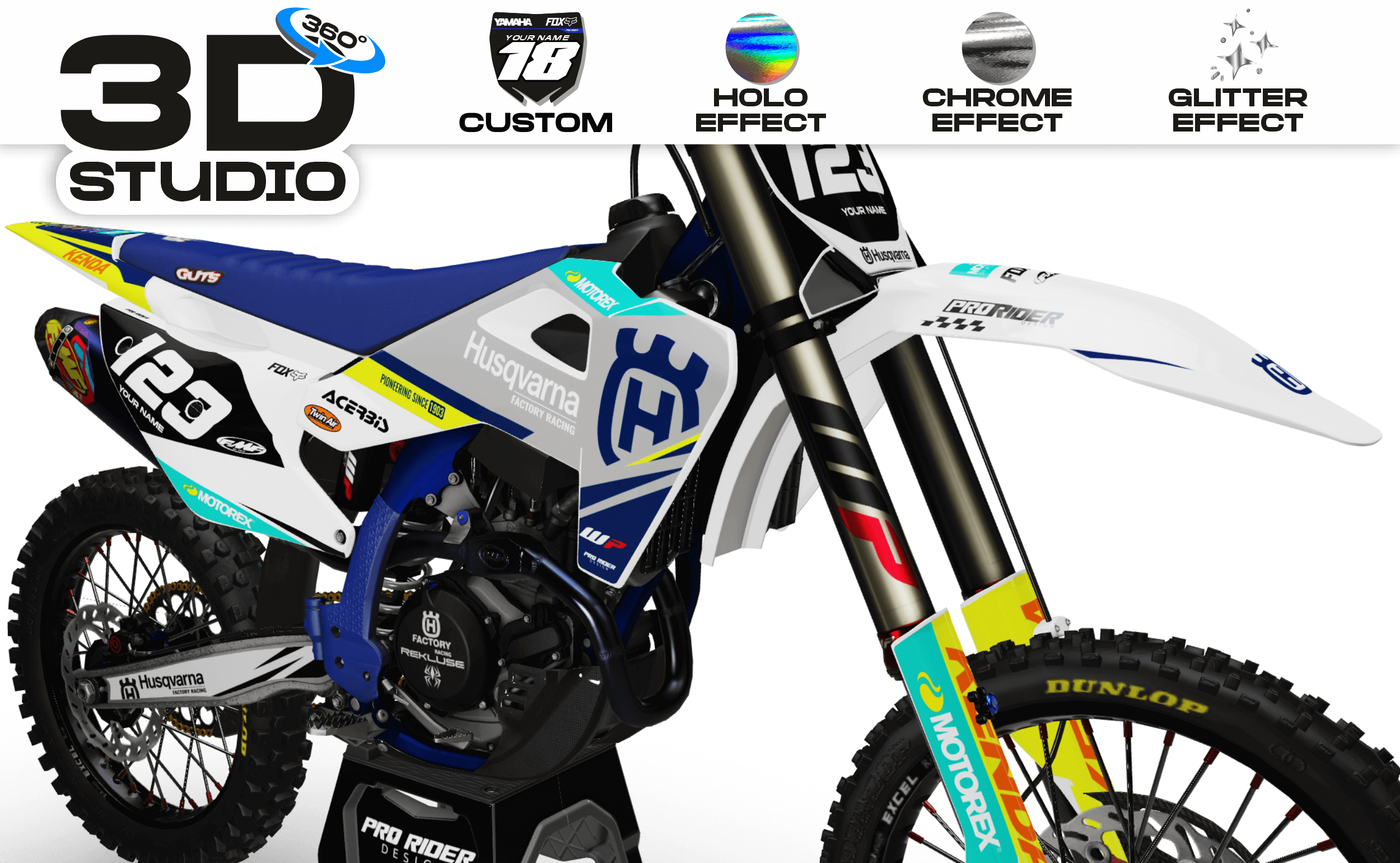 HUSQVARNA Custom Graphics AMPTON VECTOR - 3D