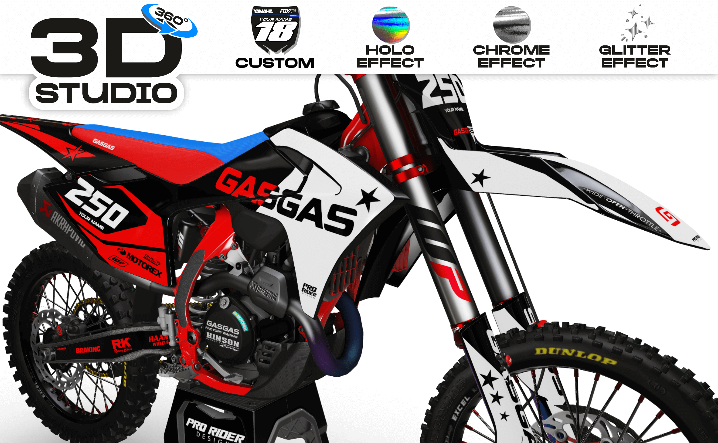 Graphics Kit GASGAS JOCKD- 3D