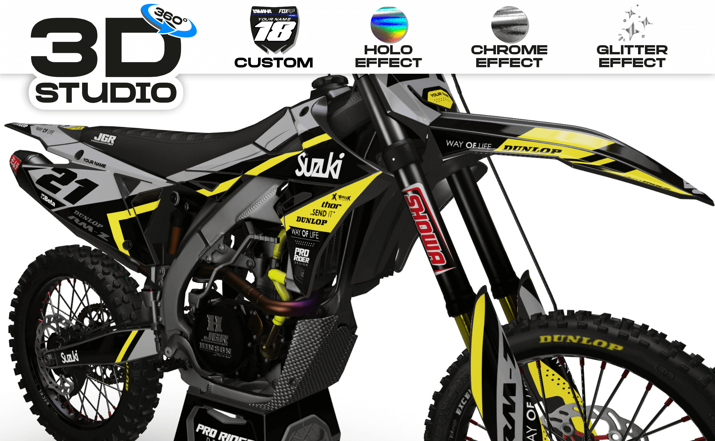 SUZUKI Graphics kit WAY OF LIFE - 3D